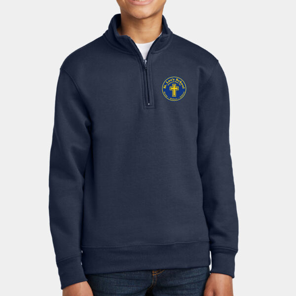 Youth Core Fleece 1/4 Zip Pullover Sweatshirt Thumbnail